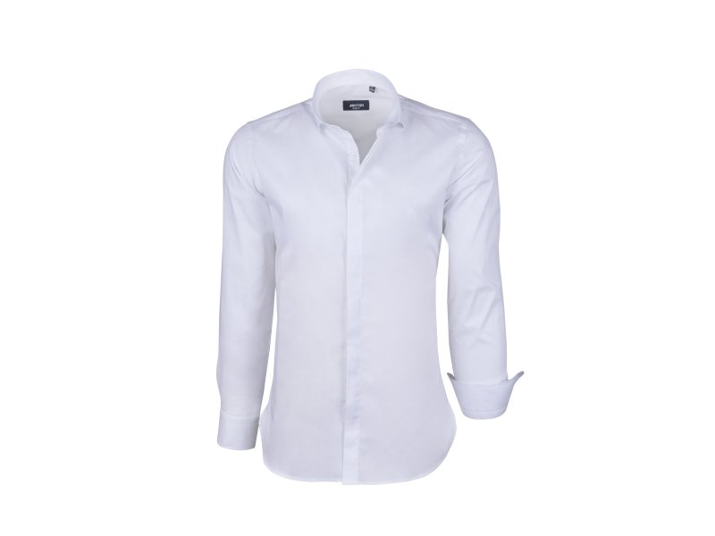 Chemise homme blanche face