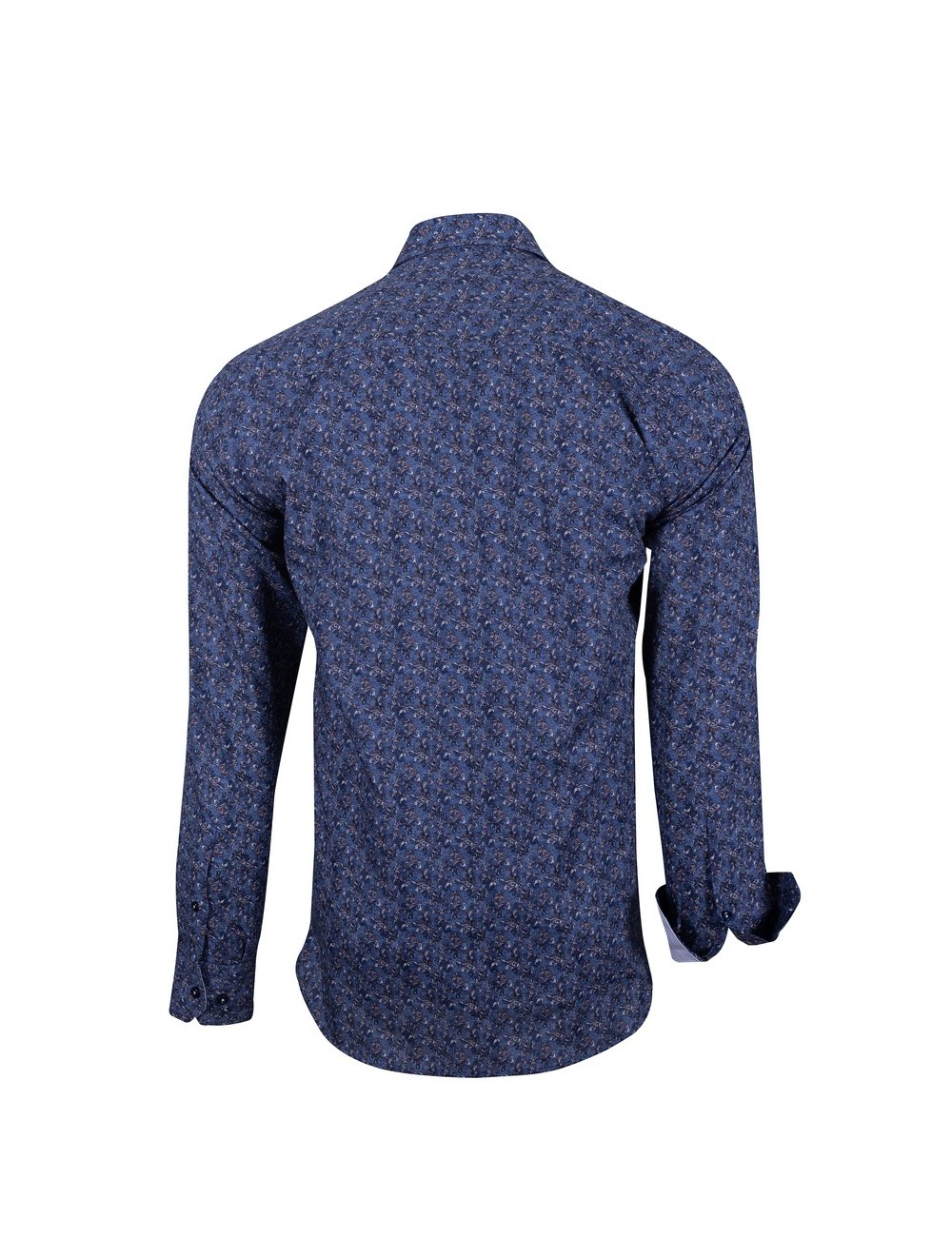 Chemise à capuche amovible, motif au dos La Redoute Collections bleu marine