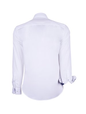 chemise blanche avec imprimé marine intérieur homme